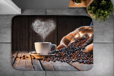 Bath rug Coffee Heart