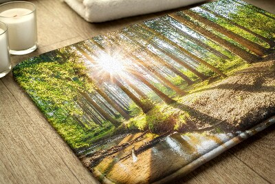 Bath rug Landscape Forest