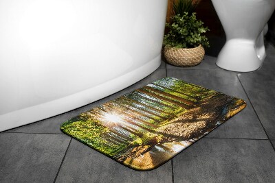 Bath rug Landscape Forest