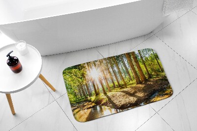 Bath rug Landscape Forest