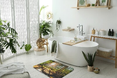 Bath rug Landscape Forest