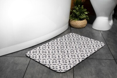 Bathroom mat Brown patterns