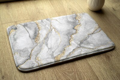 Bath mat Gray marble