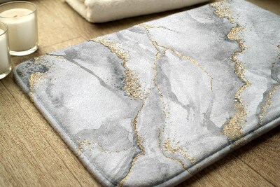 Bath mat Gray marble