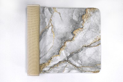 Bath mat Gray marble