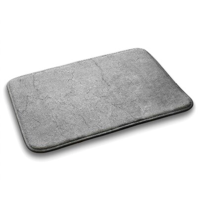 Bathroom rug Gray concrete