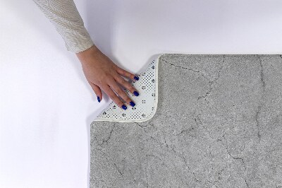 Bathroom rug Gray concrete