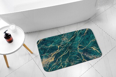 Bathroom carpet Green marble