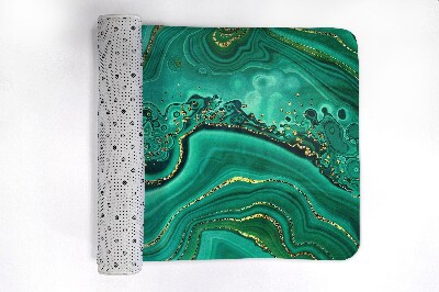 Bathroom mat Turquoise marble