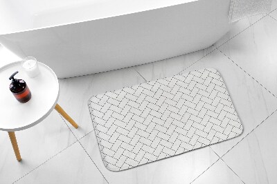 Bathroom mat Rectangles Pattern