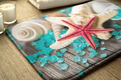 Bathroom mat Starfish Shells