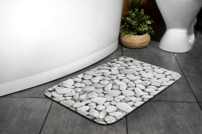 Bathroom rug Stones