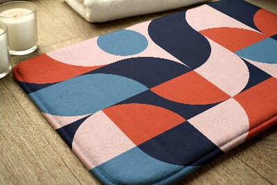 Bath rug Geometric pattern