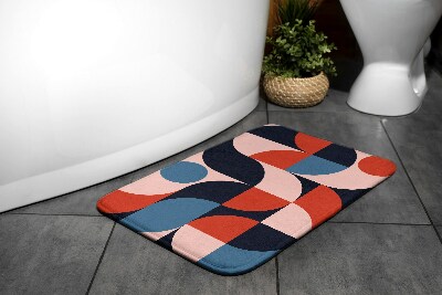 Bath rug Geometric pattern