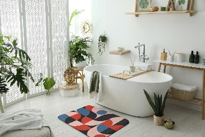 Bath rug Geometric pattern