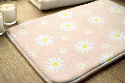 Non slip shower mat Flowers pattern