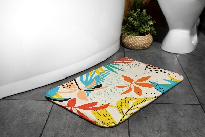 Bath rug Plants pattern