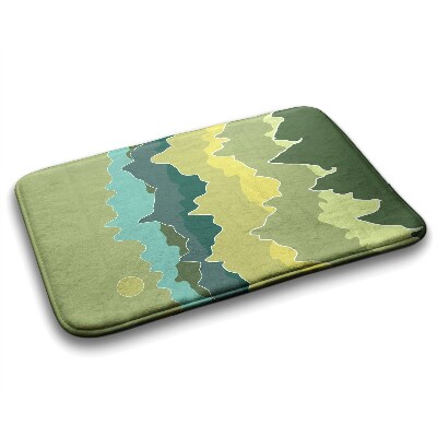 Bath mat Mountains Abstraction