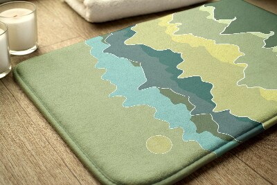 Bath mat Mountains Abstraction