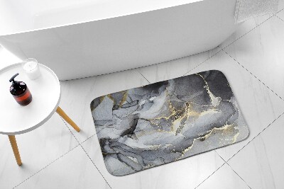 Bath rug Grey marble