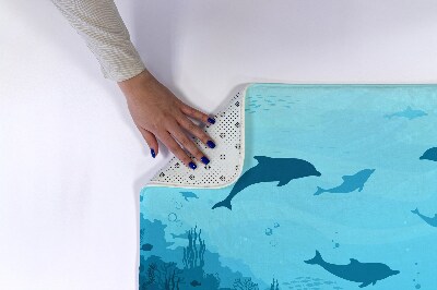 Bathroom rug Dolphins