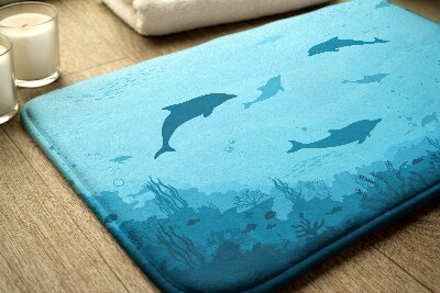 Bathroom rug Dolphins