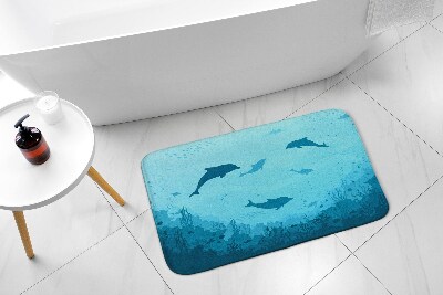 Bathroom rug Dolphins