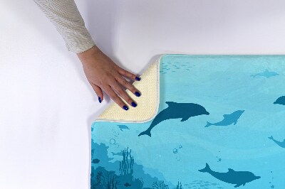 Bathroom rug Dolphins