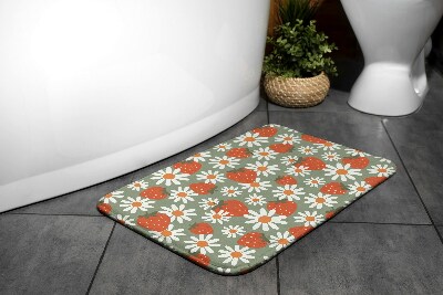 Bathroom carpet Strawberry Flowers