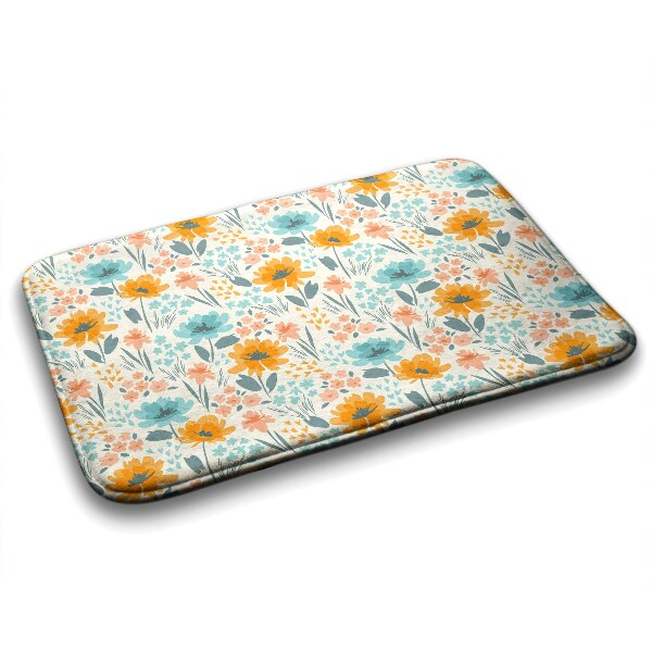 Non slip shower mat Floral pattern