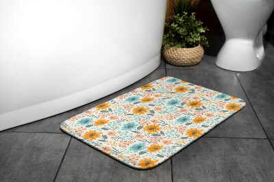 Non slip shower mat Floral pattern