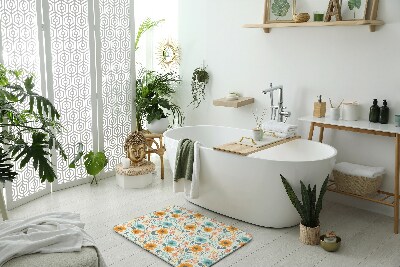 Non slip shower mat Floral pattern