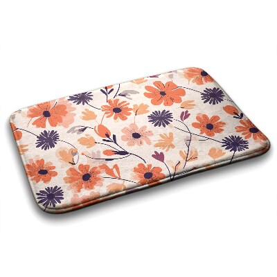 Bathroom mat Floral pattern