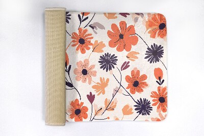 Bathroom mat Floral pattern