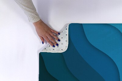 Non slip shower mat Blue Gradient