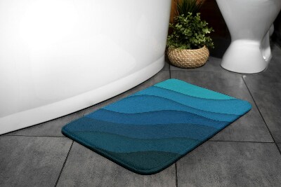 Non slip shower mat Blue Gradient