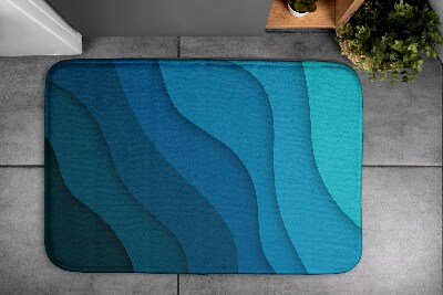 Non slip shower mat Blue Gradient