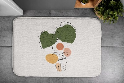 Bath rug Cats Monstera