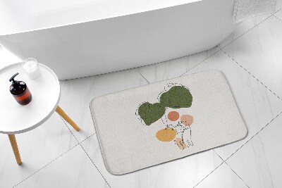 Bath rug Cats Monstera