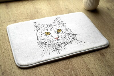 Bathmat Cat Animals