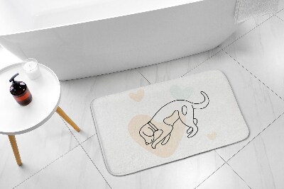 Bathroom carpet Dog Animals