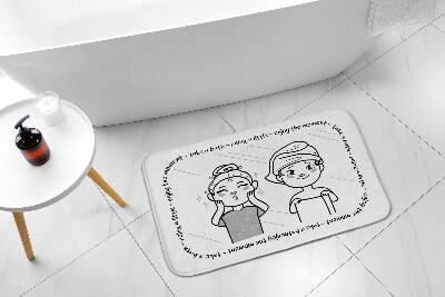 Non slip bath mat Girls