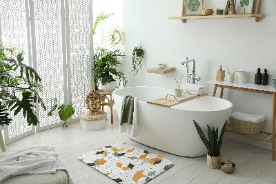 Bathroom rug Geometric cubes