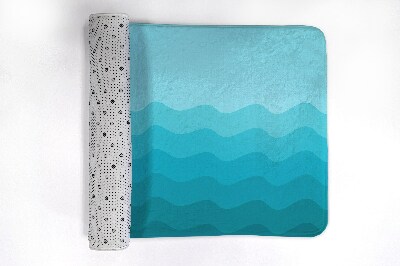 Bath rug Geometric Waves