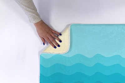 Bath rug Geometric Waves