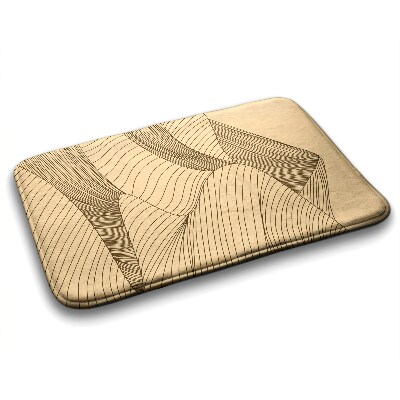 Non slip bath mat Geometric Desert