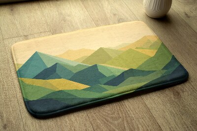 Bathroom rug Geometric Mountains