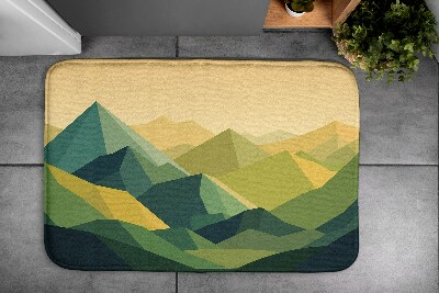 Bathroom rug Geometric Mountains