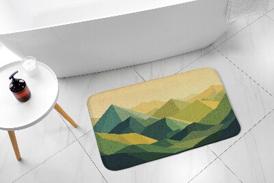 Bathroom rug Geometric Mountains