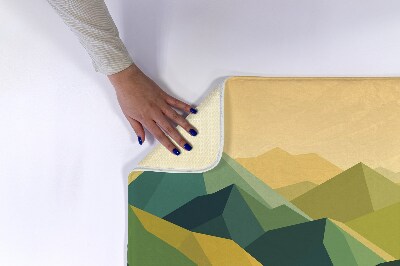 Bathroom rug Geometric Mountains